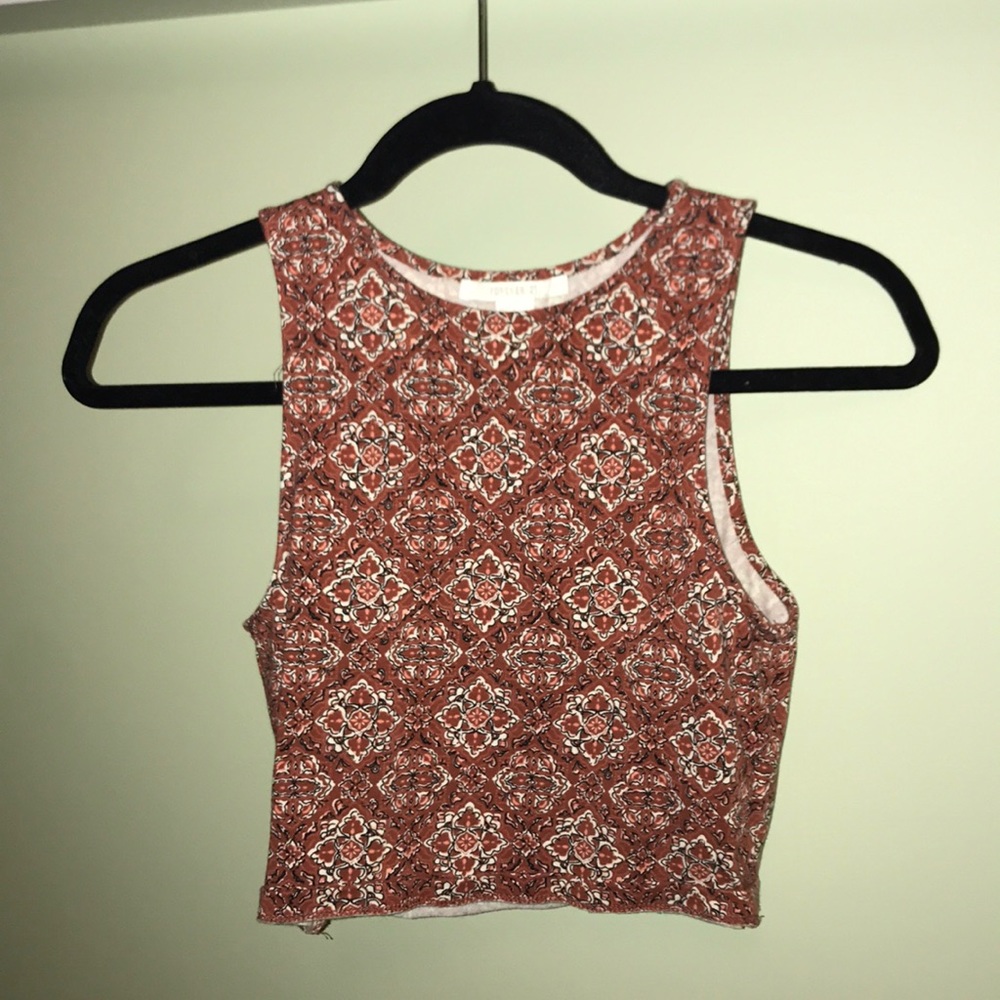 Forever 21 Patterned Crop Top